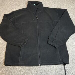 10,000 Ft Above Sea Level Jacket Mens Large‎ Black Fleece Full Zip Outdoors